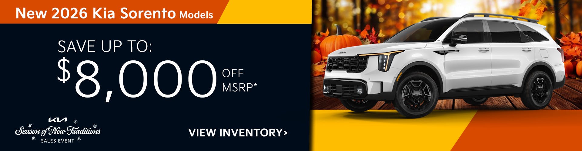 New 2026 Kia Sorento Models