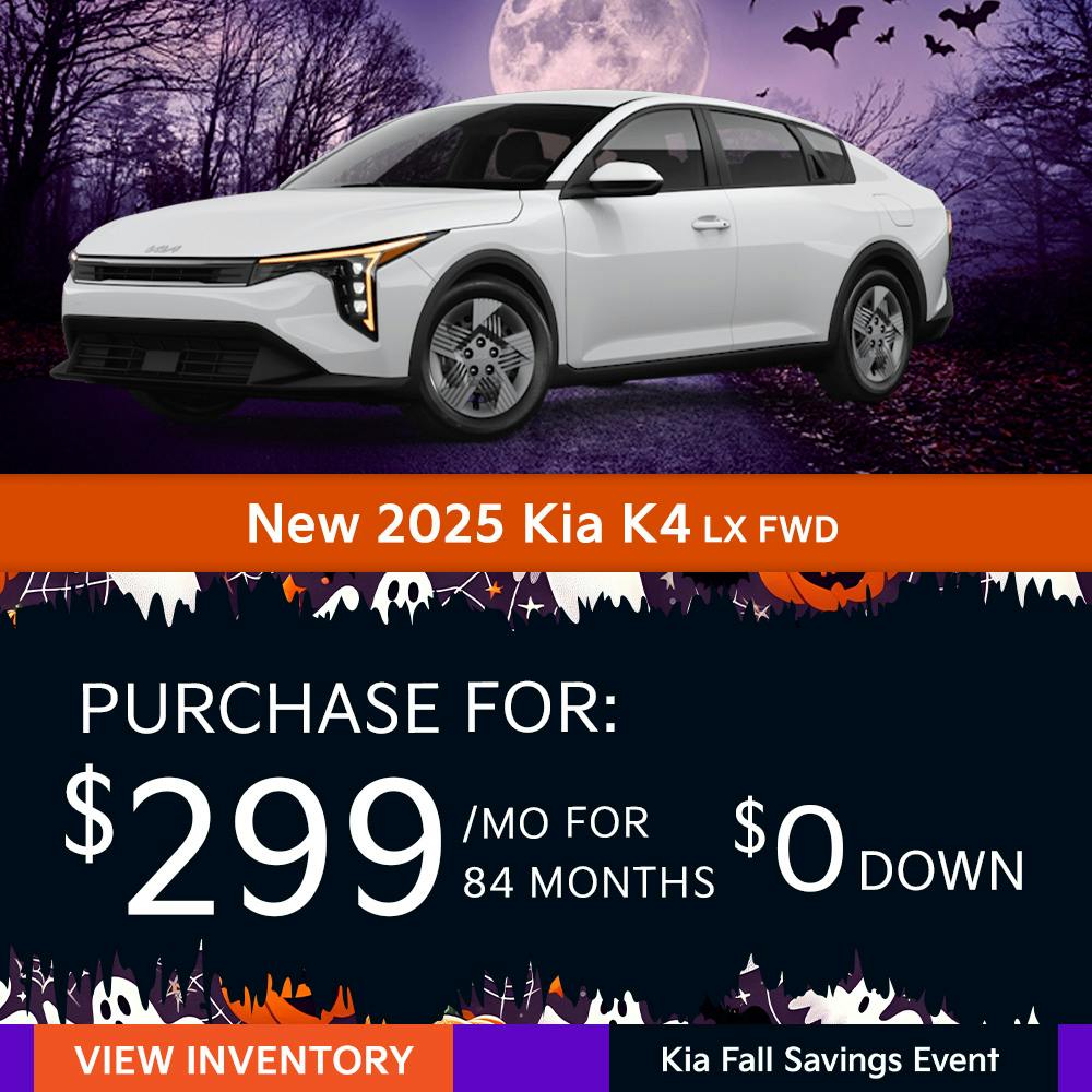 New 2025 Kia K4 LX FWD