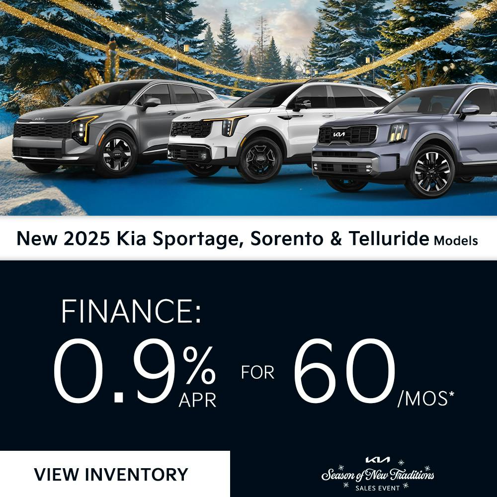 New 2025 Kia Sportage, Sorento, And Telluride Models