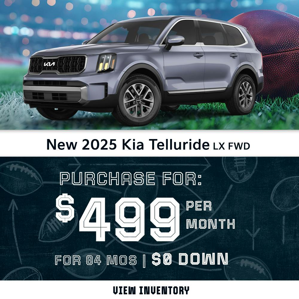 New 2025 Kia Telluride – Purchase for $499 Per Month
