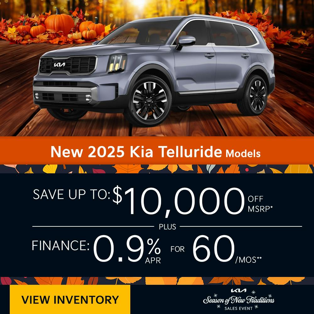 New 2025 Kia Telluride Models