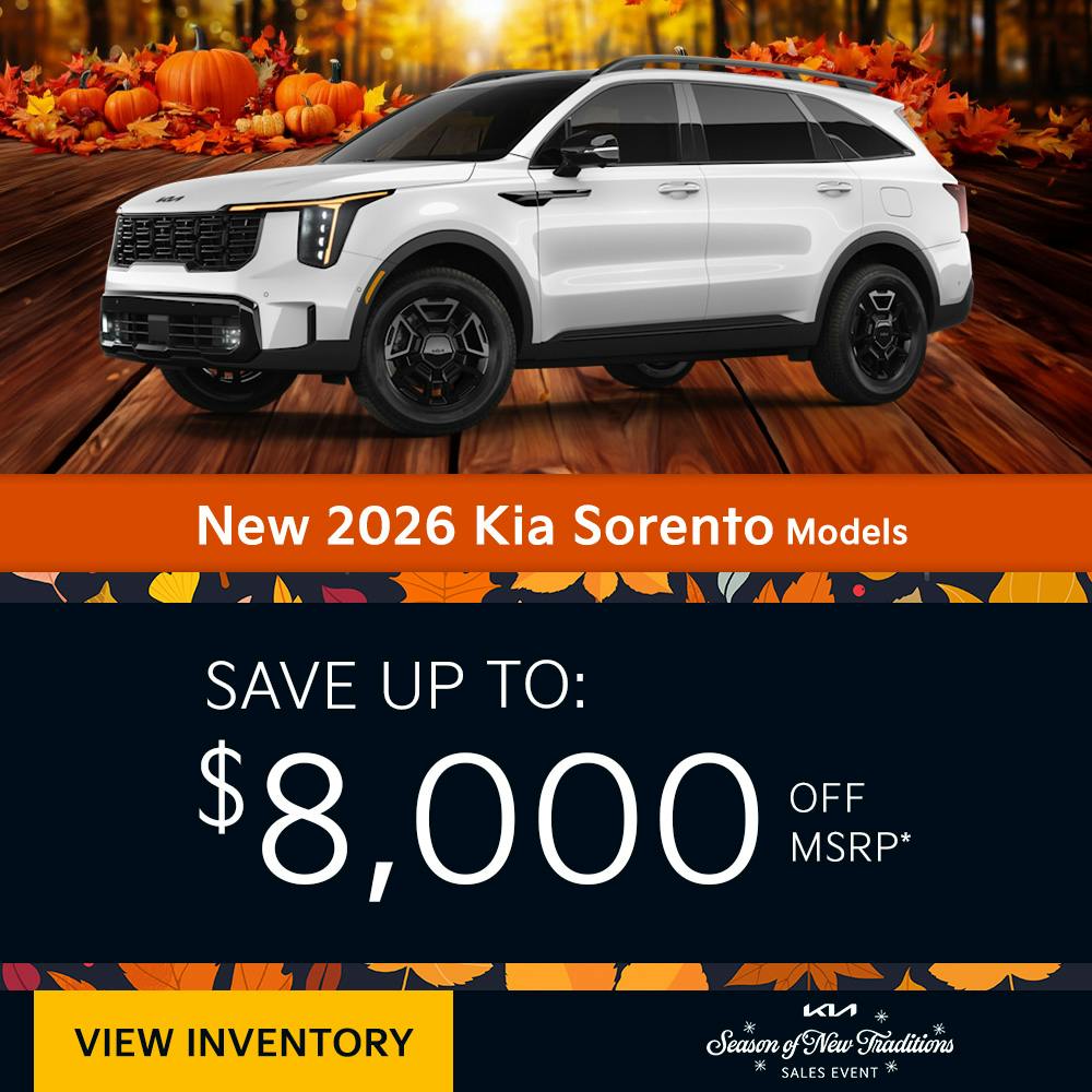 New 2026 Kia Sorento Models