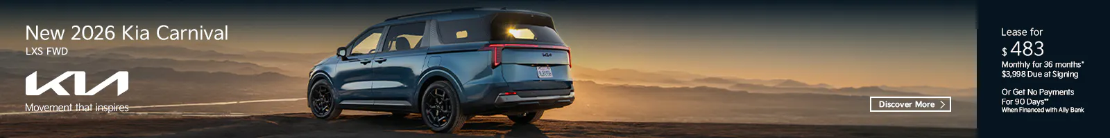 New 2026 Kia Carnival LXS FWD