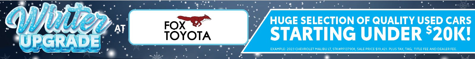 Used Cars Starting Under $20K | Fox Toyota