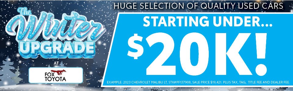 Used Cars Starting Under $20K | Fox Toyota