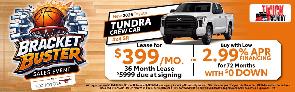 2026 Toyota Tundra Lease & APR | Fox Toyota