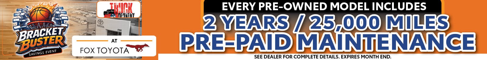 Pre-paid Maintenance Included | Fox Toyota