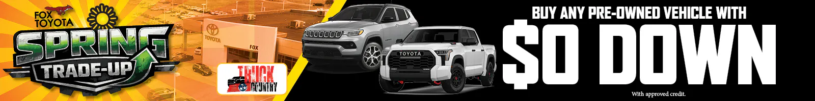 Buy Pre-Owned $0 Down | Fox Toyota