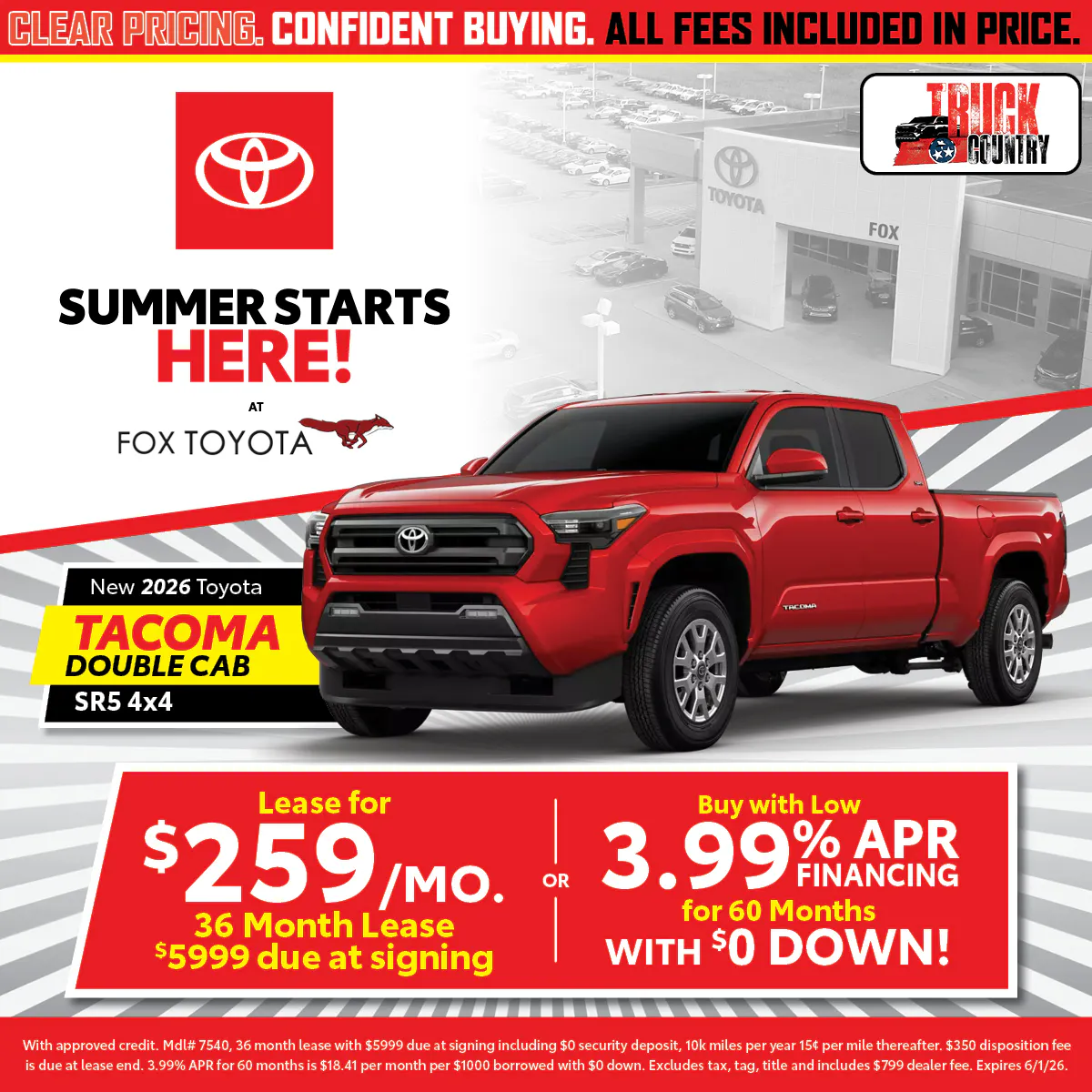 2026 Toyota Tacoma | Fox Toyota