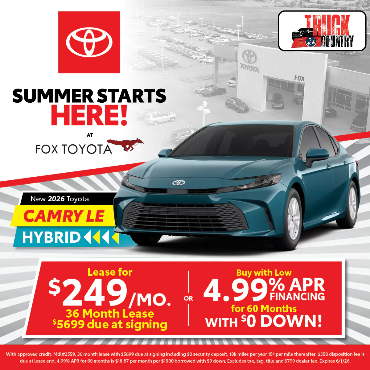 New 2026 Toyota Camry | Fox Toyota