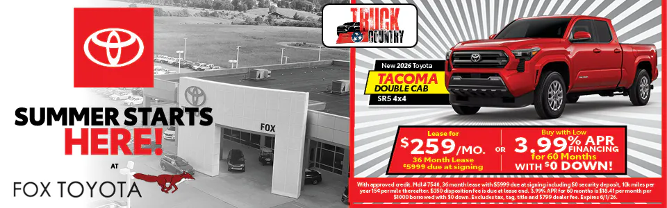 New 2026 Toyota Tacoma | Fox Toyota