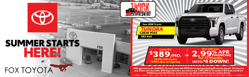 New 2026 Toyota Tundra | Fox Toyota