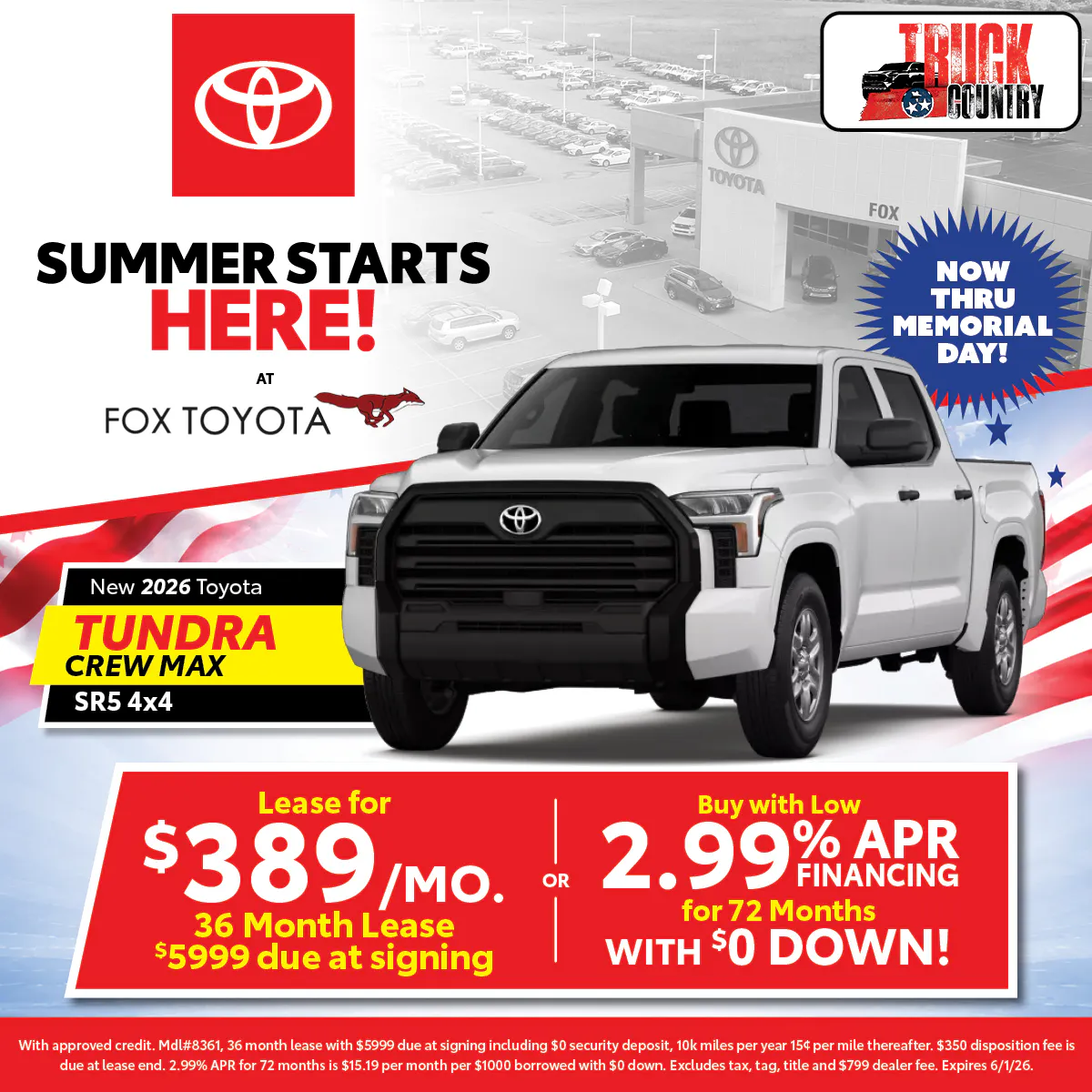 New 2026 Toyota Tundra | Fox Toyota