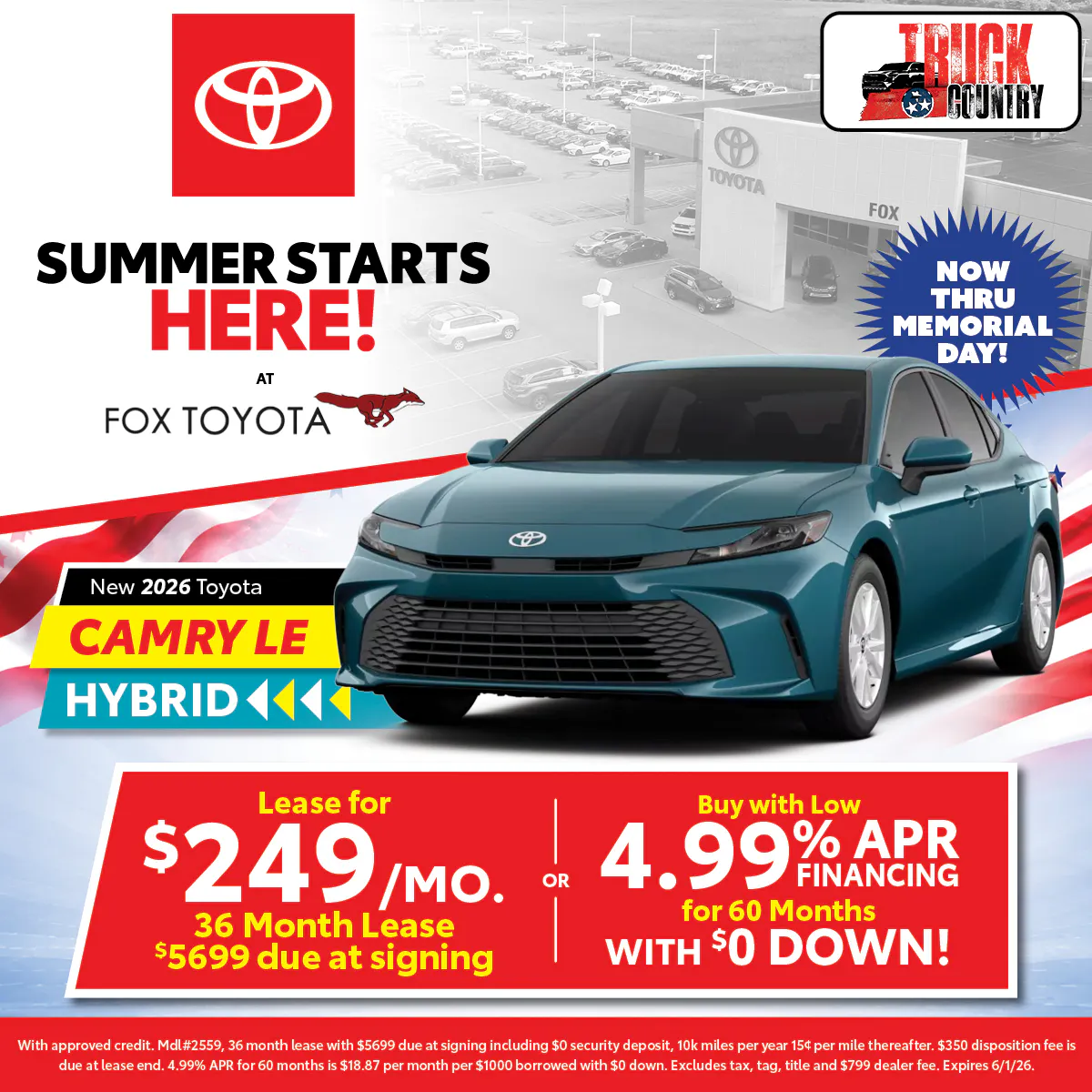 New 2026 Toyota Camry | Fox Toyota