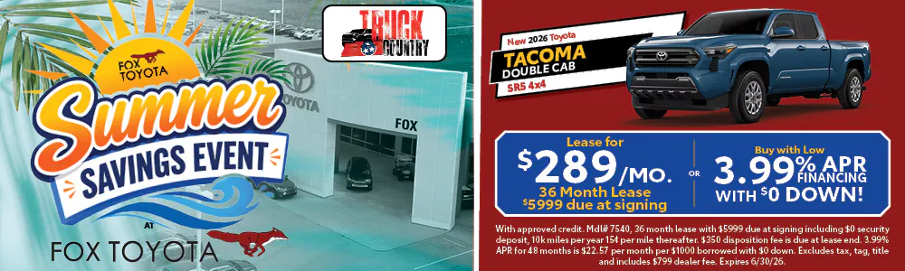 New 2026 Toyota Tacoma | Fox Toyota