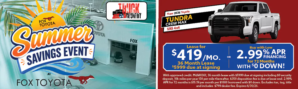 New 2026 Toyota Tundra | Fox Toyota