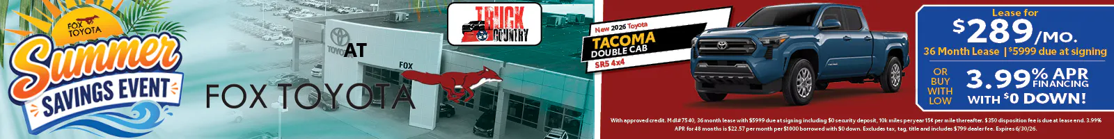 New 2026 Toyota Tacoma