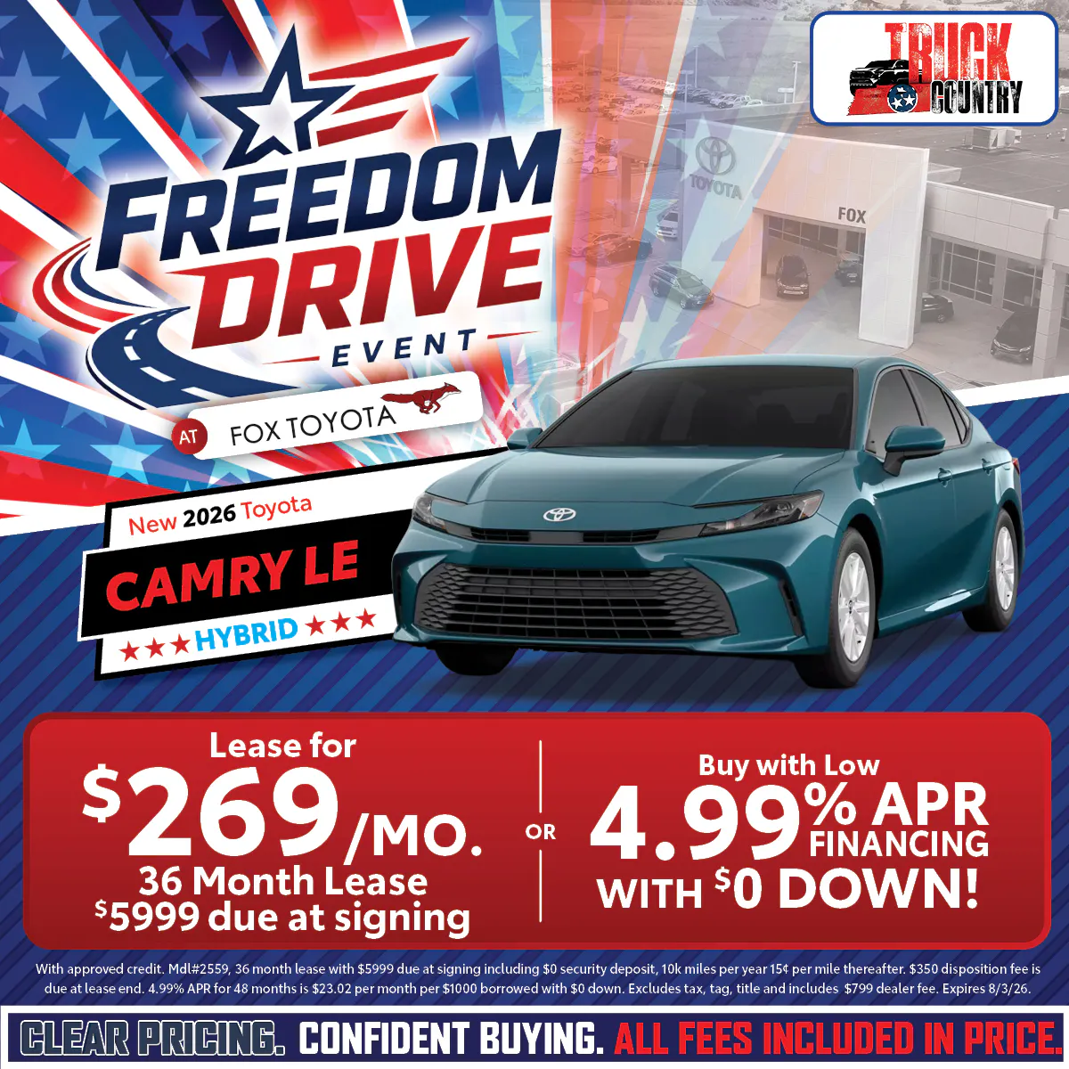 New 2026 Toyota Camry | Fox Toyota