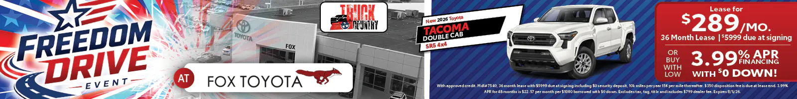 New 2026 Toyota Tacoma