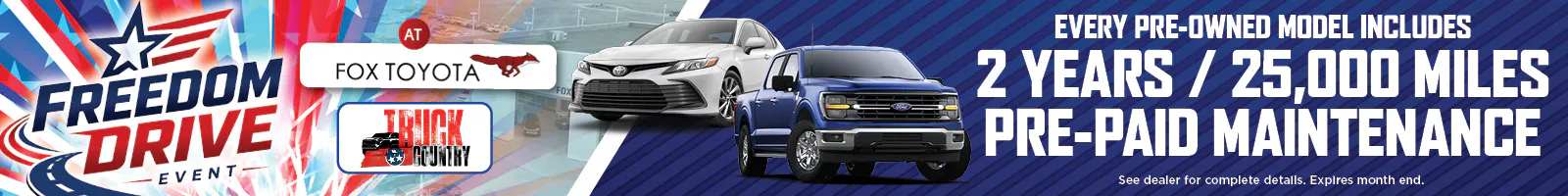 Pre-Paid Maintenance Used | Fox Toyota
