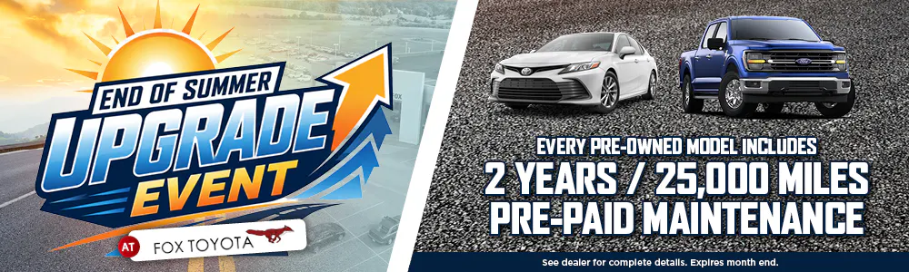 Pre-Paid Maintenance Used | Fox Toyota