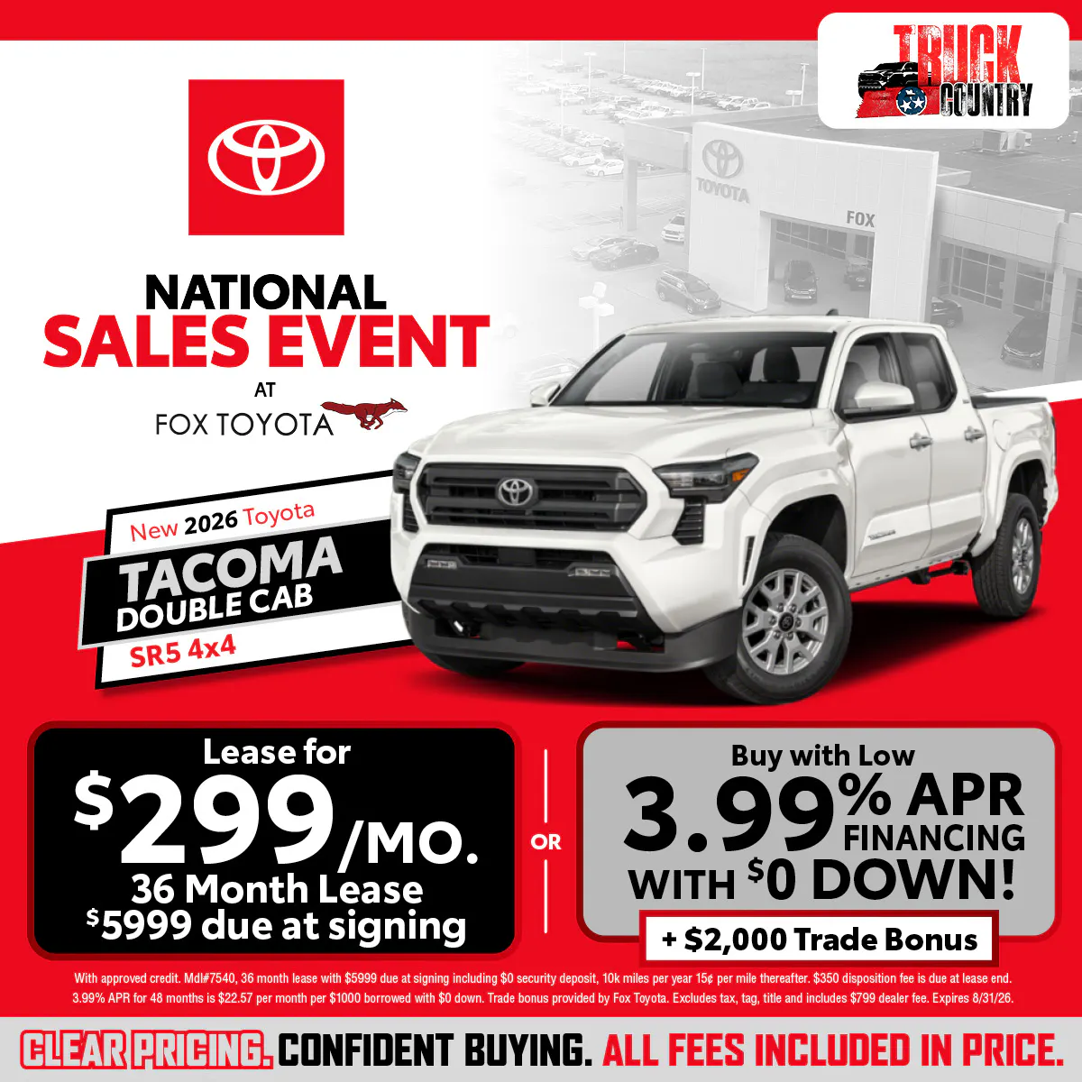 New 2026 Toyota Tacoma | Fox Toyota