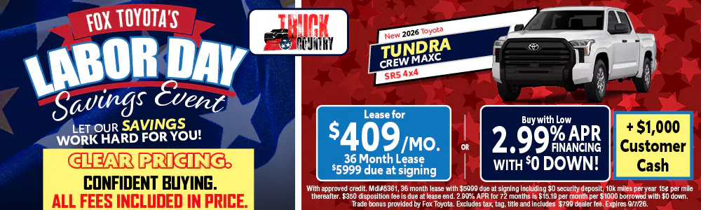 New 2026 Toyota Tundra | Fox Toyota