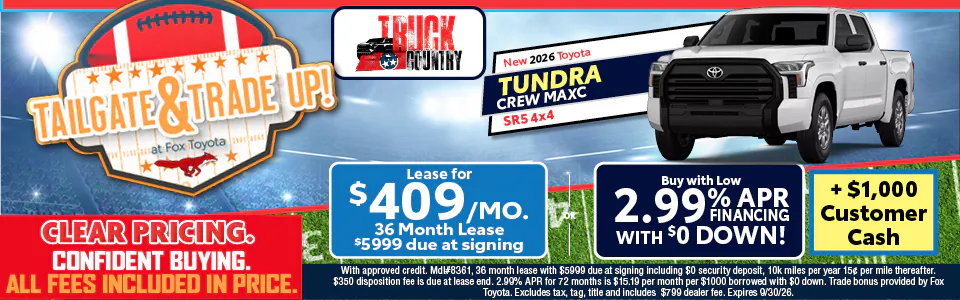 New 2026 Toyota Tundra | Fox Toyota