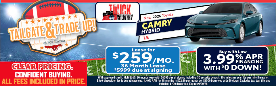 New 2026 Toyota Camry | Fox Toyota