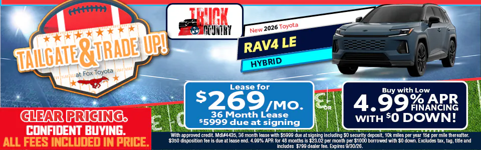 New 2026 Toyota Rav4 | Fox Toyota