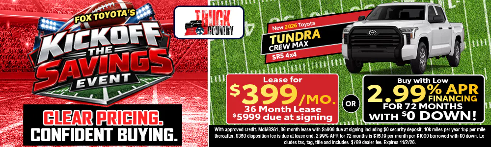 New 2026 Toyota Tundra | Fox Toyota