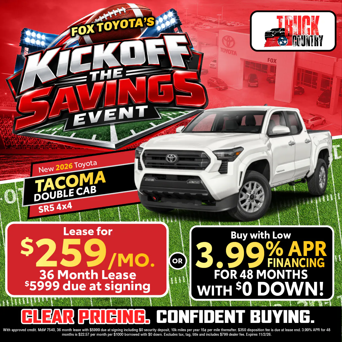 New 2026 Toyota Tacoma | Fox Toyota