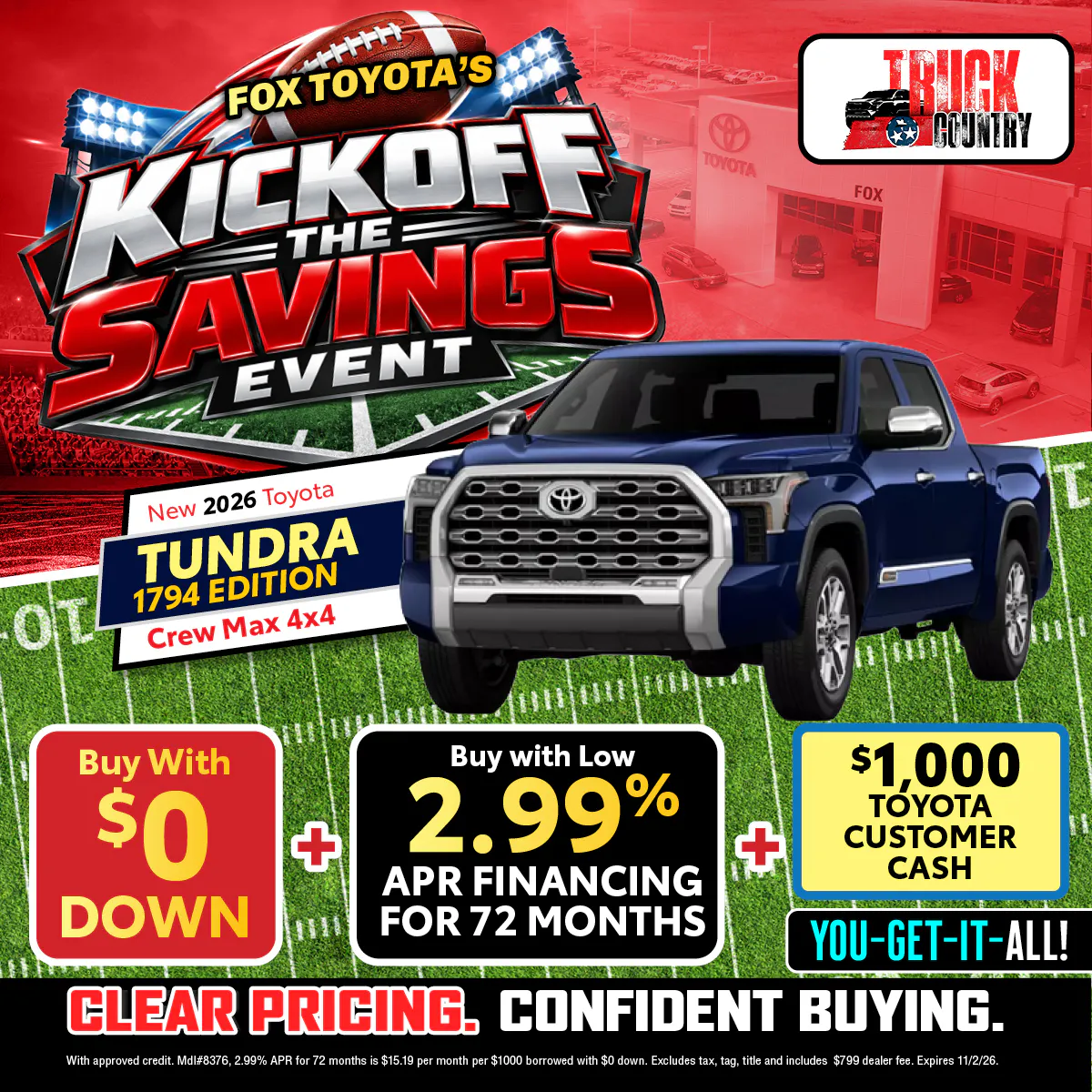 New 2026 Toyota Tundra 1794 | Fox Toyota
