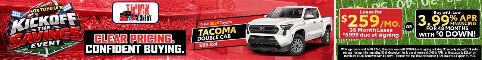 New 2026 Toyota Tacoma
