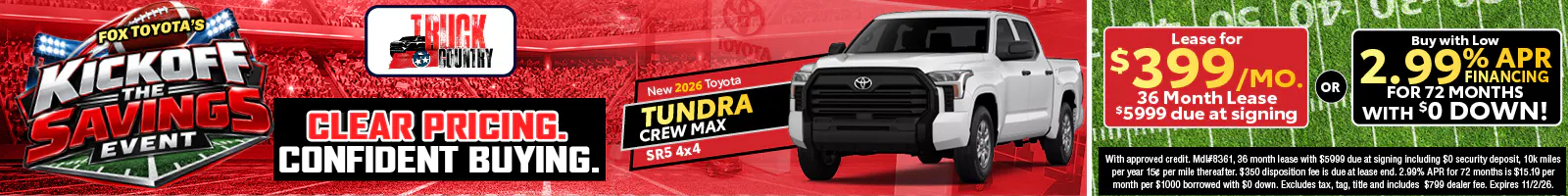 New 2026 Toyota Tundra
