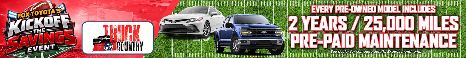 Pre-Paid Maintenance Used | Fox Toyota