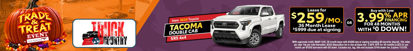 New 2026 Toyota Tacoma