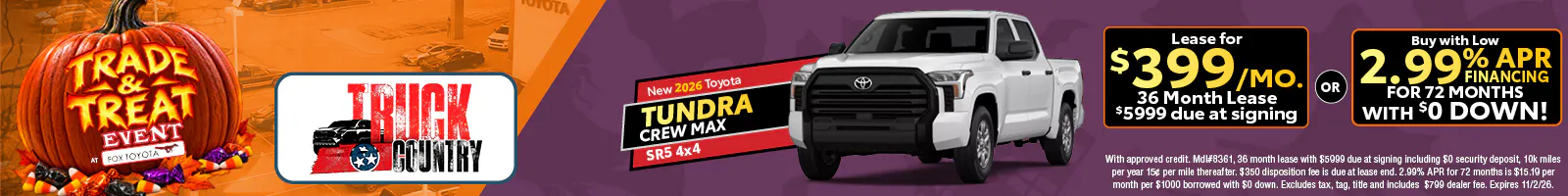 New 2026 Toyota Tundra