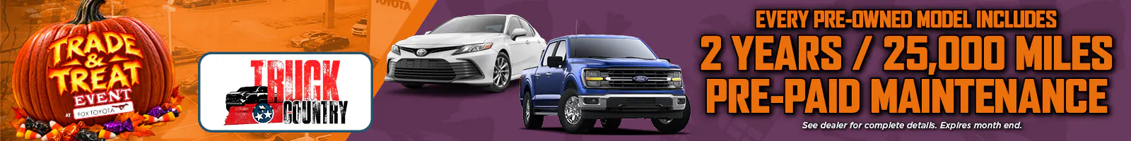 Pre-Paid Maintenance Used | Fox Toyota