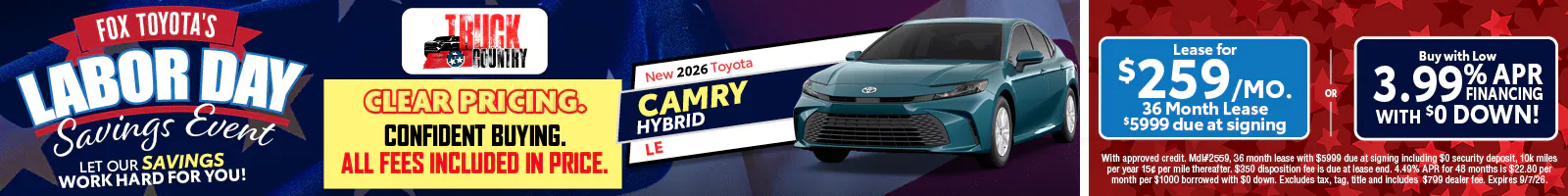 New 2026 Toyota Camry