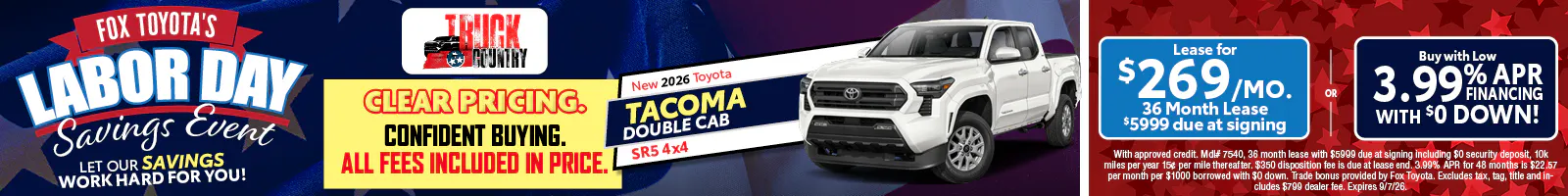 New 2026 Toyota Tacoma