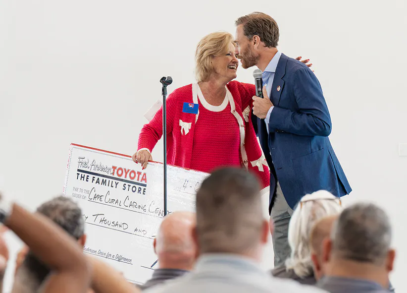 Check presentation to Cape Coral Caring Center