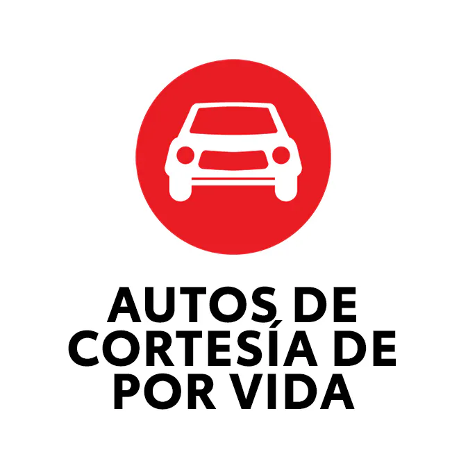 Autos de cortesía de por vida