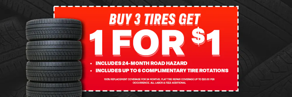 Buy 3 Tires get the 4th for $1 | Fred Anderson Toyota of Cape Coral