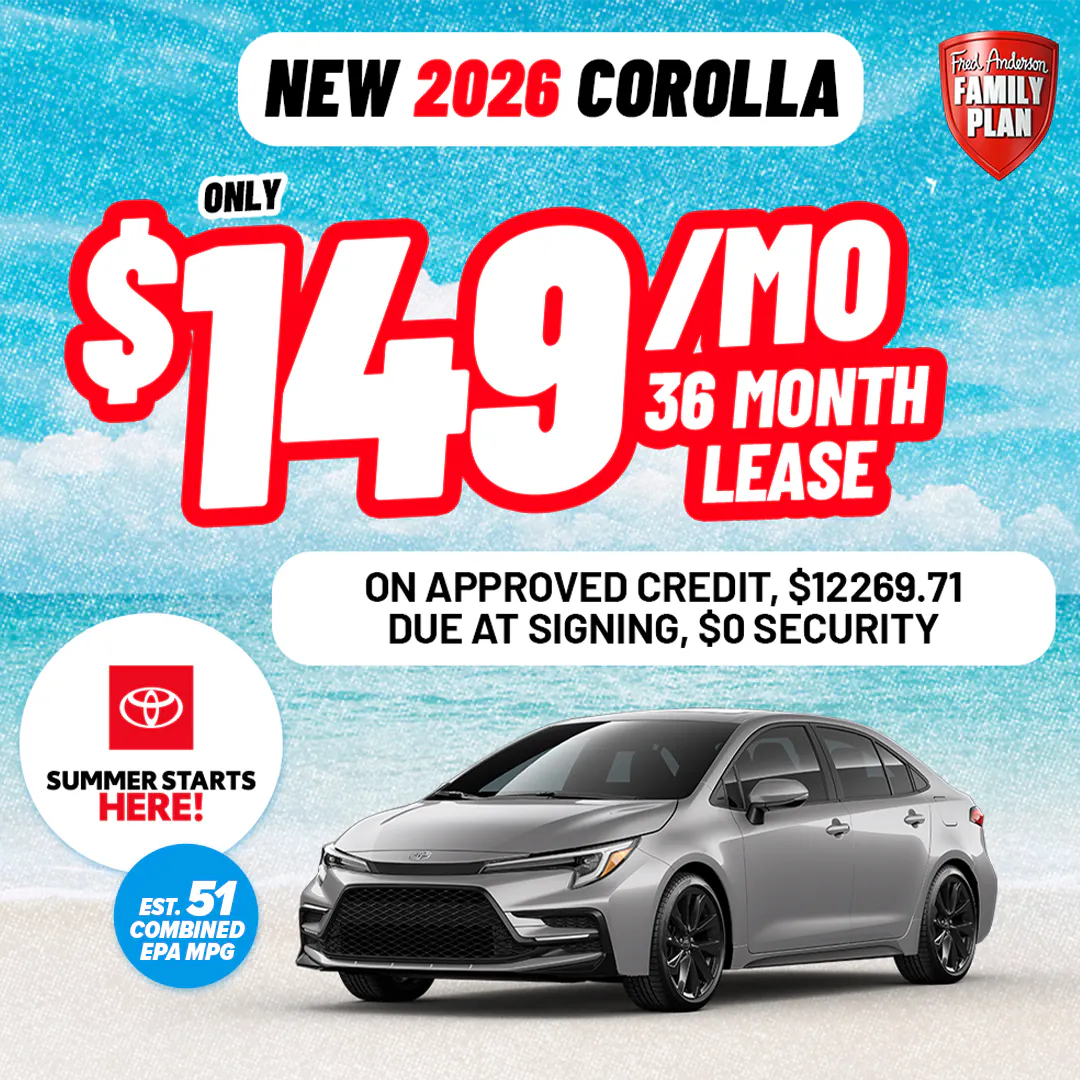 New 2026 Corolla | Fred Anderson Toyota of Cape Coral