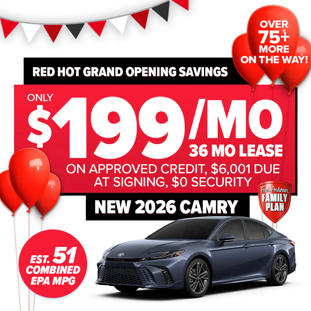 New 2026 Camry | Fred Anderson Toyota of Cape Coral
