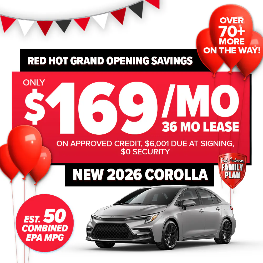 New 2026 Corolla | Fred Anderson Toyota of Cape Coral
