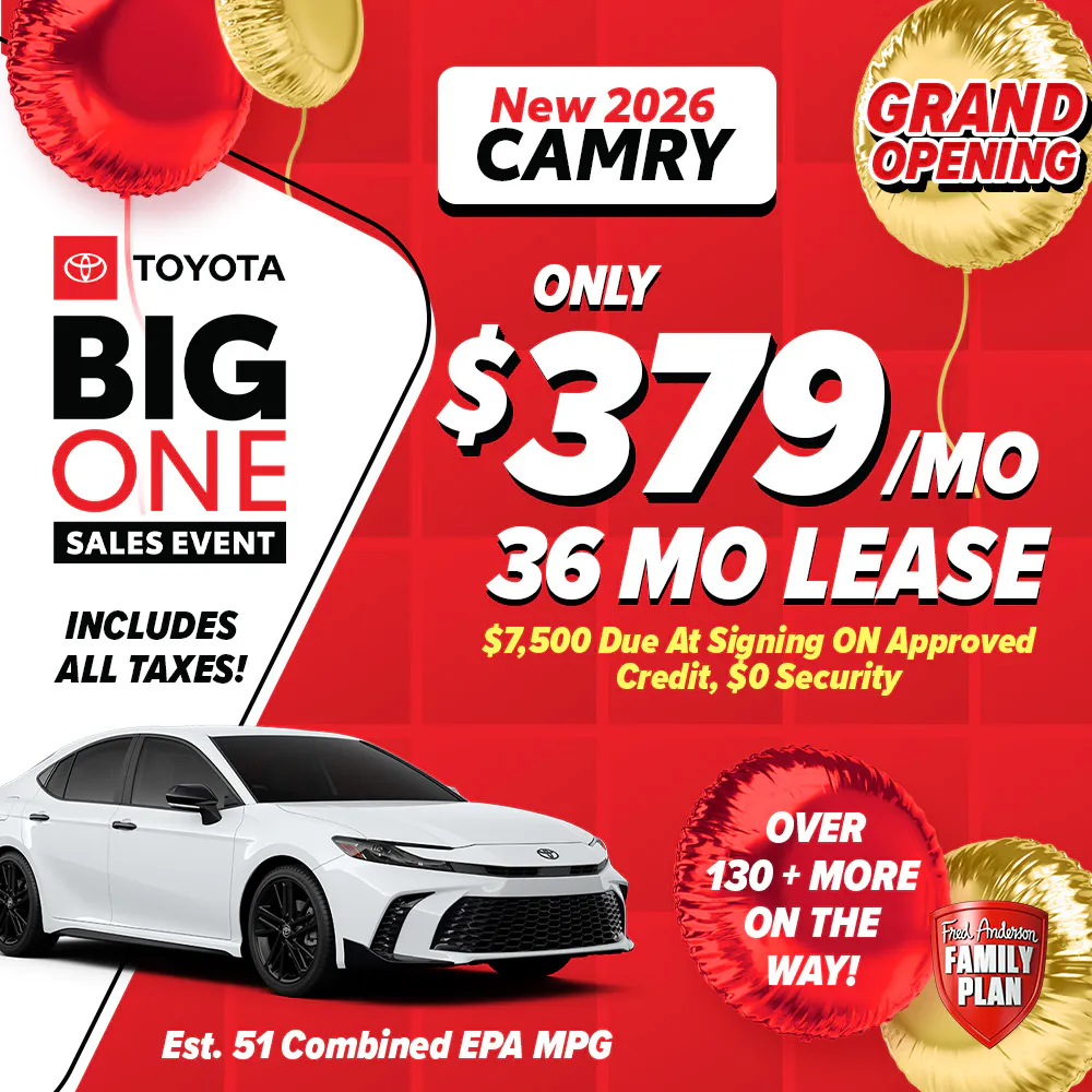 New 2026 Camry | Fred Anderson Toyota of Cape Coral
