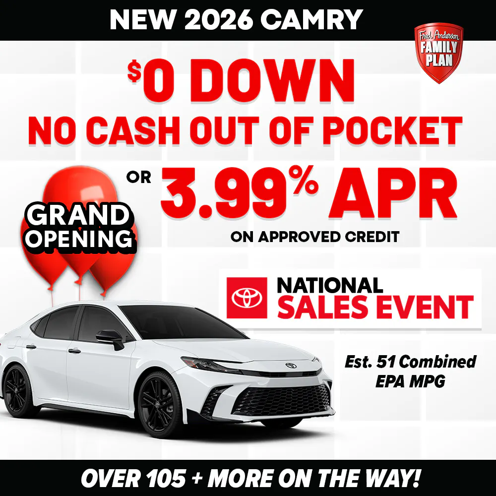 New 2026 Camry | Fred Anderson Toyota of Cape Coral