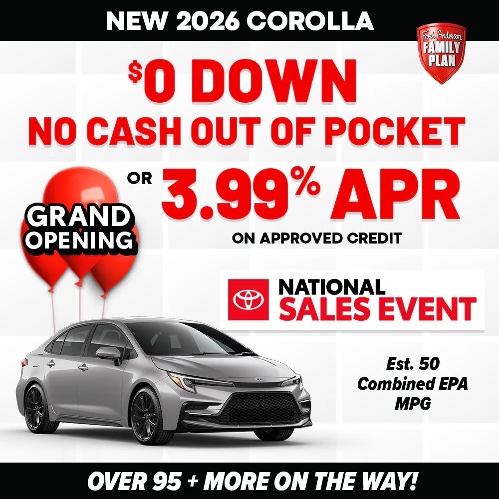 New 2026 Corolla | Fred Anderson Toyota of Cape Coral